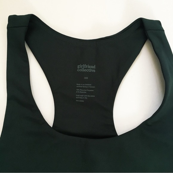 NWT Girlfriend Collective Paloma Sport Bra Moss XS - Picture 5 of 5